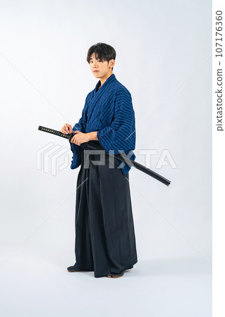 Boy with a sword, Samurai, Martial arts (Cutout PNG is also on sale! See author link) Boy with a sword, Samurai, Martial arts (Cutout PNG is also on sale! See author link) 107176360