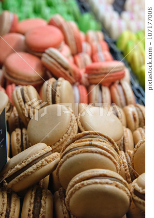 french pastry assorted colored macaroons french pastry assorted colored macaroons 107177008