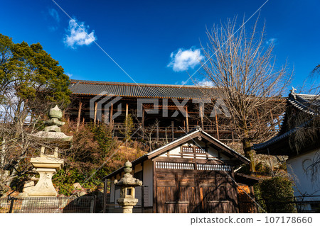 【世界遺產嚴島神社】【安藝國一宮】陽光明媚的元旦早晨千疊閣1 廣島縣廿日市市 107178660