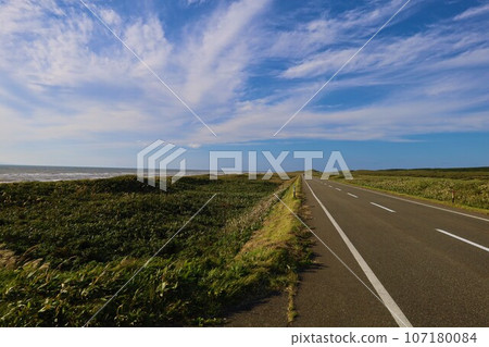 Sunset overlooking Rishiri Island offshore from the Sarobetsu wilderness in Rishiri Rebun-Sarobetsu National Park, Hokkaido, Japan's largest high-rise wetland Sunset overlooking Rishiri Island offshore from the Sarobetsu wilderness in Rishiri Rebun-Sarobetsu National Park, Hokkaido, Japan's largest high-rise wetland 107180084