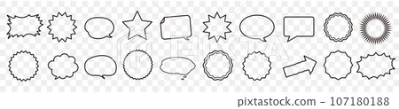 speech balloon, icon, icons 107180188