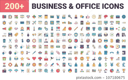 Set vector business, banking and finance icons Set vector business, banking and finance icons 107180675