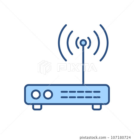 Router related vector  icon 107180724