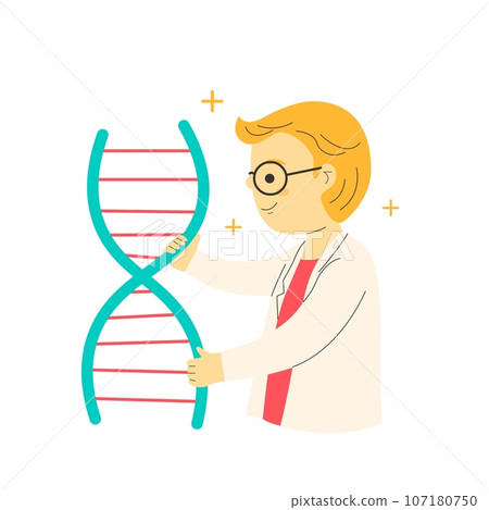 pregnant woman with dna, Female Doctor Character Showing Dna Spiral Model Medical Laboratory Concept pregnant woman with dna, Female Doctor Character Showing Dna Spiral Model Medical Laboratory Concept 107180750