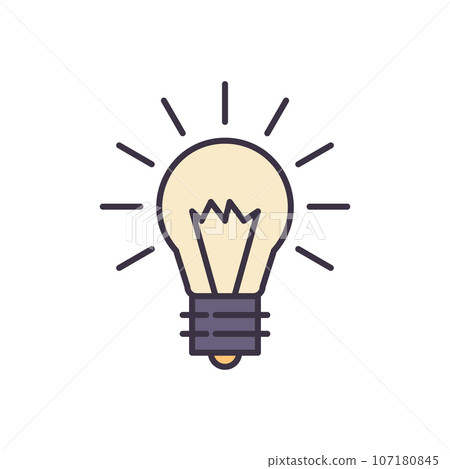 Bulb Flat related vector icon Bulb Flat related vector icon 107180845
