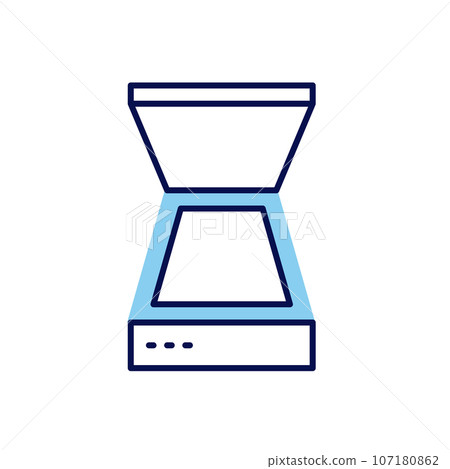 Scanner related vector icon 107180862
