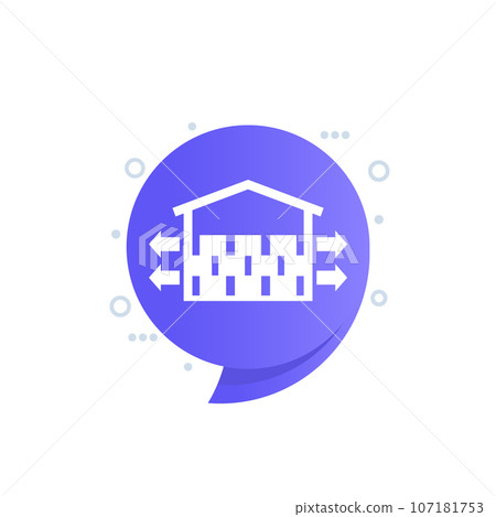 storage and distribution vector icon 107181753