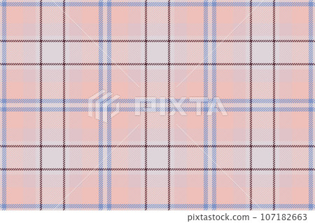 Plaid background, check seamless pattern. Vector fabric texture for textile print, wrapping paper, gift card or wallpaper. 107182663