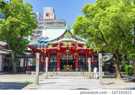 Goryo Shrine Main Hall Shiren Pillar (Awajicho, Chuo Ward, Osaka City) Goryo Shrine Main Hall Shiren Pillar (Awajicho, Chuo Ward, Osaka City) 107183021