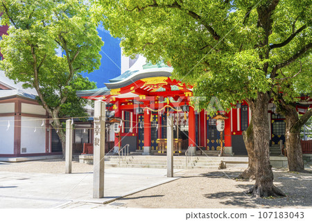 Goryo Shrine Main Hall Shiren Pillar (Awajicho, Chuo Ward, Osaka City) Goryo Shrine Main Hall Shiren Pillar (Awajicho, Chuo Ward, Osaka City) 107183043