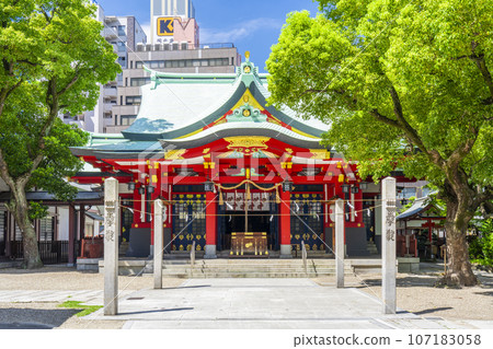 Goryo Shrine Main Hall Shiren Pillar (Awajicho, Chuo Ward, Osaka City) Goryo Shrine Main Hall Shiren Pillar (Awajicho, Chuo Ward, Osaka City) 107183058