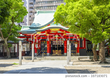 高麗神社正殿石蓮柱（大阪市中央區淡路町） 107183071