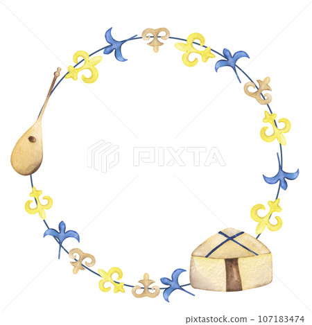 Kazakh round frame Kazakh round frame 107183474