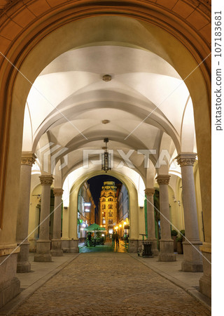 Arcade and cathedral Arcade and cathedral 107183681