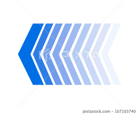 藍色向左箭頭圖標 藍色向左箭頭圖標 107183740