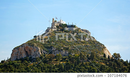 Mount Lycabettus Athens Greece 107184076