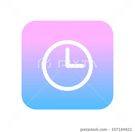Cute gradation clock app 107184922