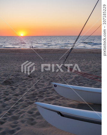 the city of De Haan at the belbian north sea coast 107185229