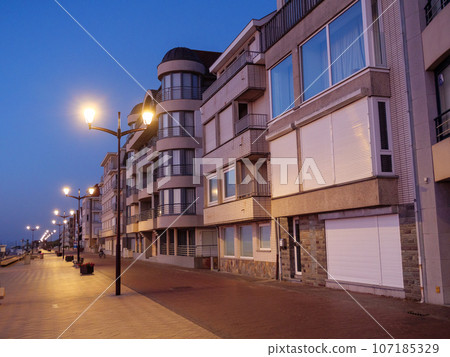 the city of De Haan at the belgian north sea coast 107185329