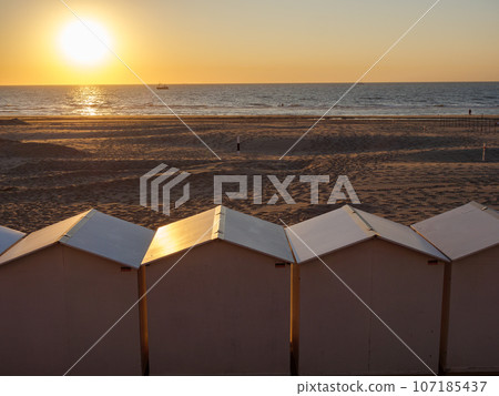 the city of De Haan at the belgian north sea coast 107185437