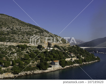 dubrovnik at the mediterranean sea in croatia 107185620