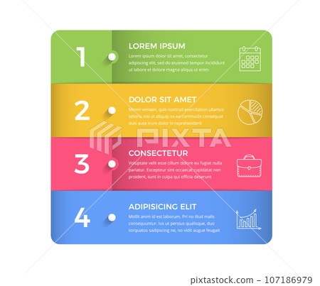 Business Infographics - 4 Elements 107186979