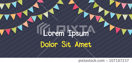 Background with Bunting Background with Bunting 107187237