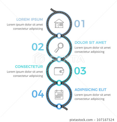 Road Infographics 107187324