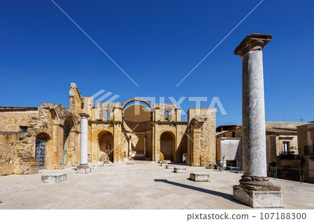Salemi Castle "Castello normanno" on the island of Sicily 107188300