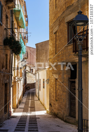 The ancient town of Salemi on the island of Sicily 107188387