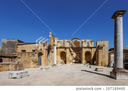 Salemi Castle "Castello normanno" on the island of Sicily 107188400