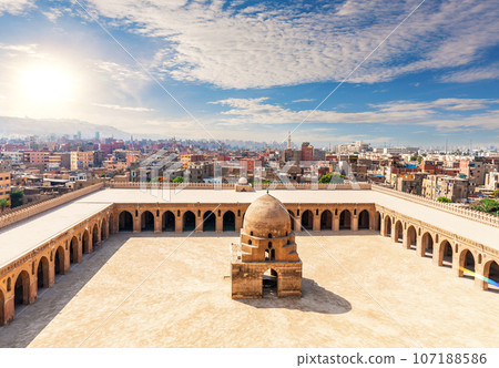 Ablution fountain of the Ibn Tulun Mosque, famous place of visit in Cairo, Egypt Ablution fountain of the Ibn Tulun Mosque, famous place of visit in Cairo, Egypt 107188586