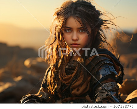 Crucifixion of African Jesus Christ on the cross AI 107188775