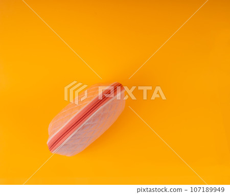 Cosmetic Bag, Pink Makeup Case, Cosmetics Pouch, Fashionable Clutch, Closed Female Purse 107189949