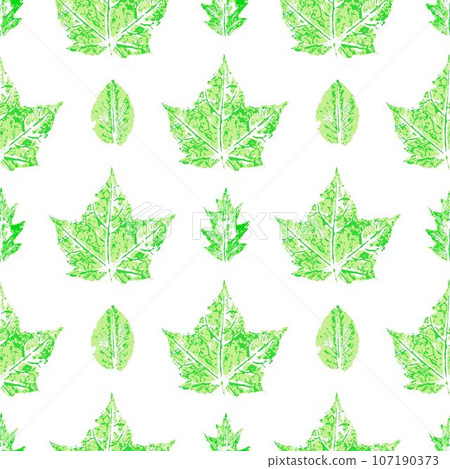 Ink messy drops leaves illustration. Print for cloth design, textile, fabric, wallpaper Ink messy drops leaves illustration. Print for cloth design, textile, fabric, wallpaper 107190373