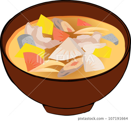 簡單的豬肉湯插畫 簡單的豬肉湯插畫 107191664