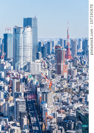 "Tokyo" Cityscape and cityscape in the direction of Roppongi seen from Shibuya Sky "Tokyo" Cityscape and cityscape in the direction of Roppongi seen from Shibuya Sky 107191678