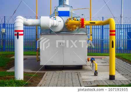 Object of gas transportation enterprise. Device for receiving and odorizing gas. Territory of gas Object of gas transportation enterprise. Device for receiving and odorizing gas. Territory of gas 107191935