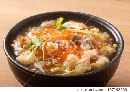 Harako rice with dashi chazuke Harako rice with dashi chazuke 107192389