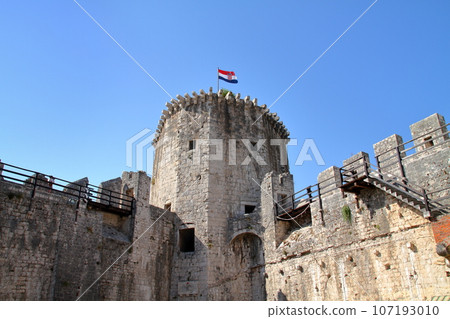 Croatia's World Heritage Site, Adriatic Island Trogir, Kamerlengo Fortress on the western tip of the island 107193010