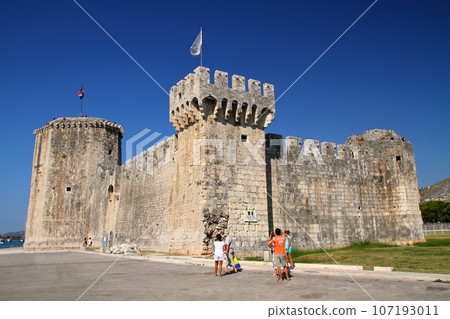 Croatia's World Heritage Site, Adriatic Island Trogir, Kamerlengo Fortress on the western tip of the island 107193011