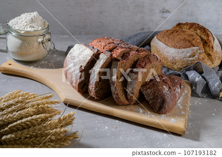 Homemade bread 107193182