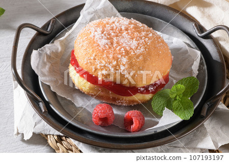 Portuguese fried dough with sugar Portuguese fried dough with sugar 107193197