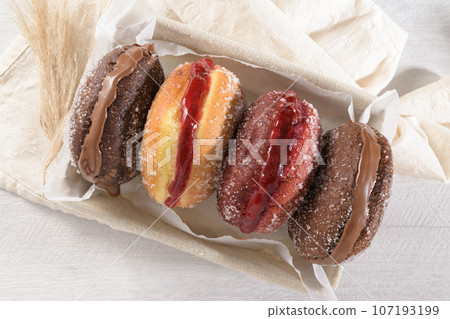 Portuguese fried dough with sugar 107193199