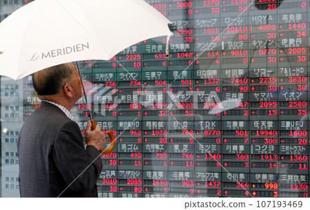 Stock price board 107193469