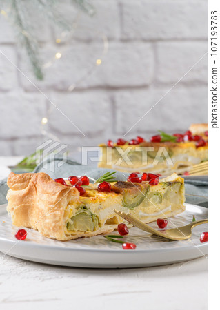Homemade vegetable quiche Homemade vegetable quiche 107193783