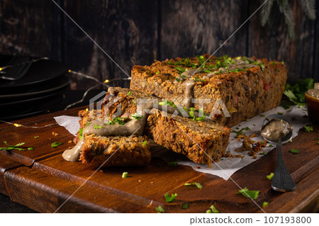 Christmas lentils loaf Christmas lentils loaf 107193800
