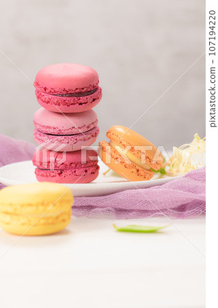 French sweet macarons French sweet macarons 107194220