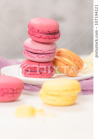 French sweet macarons French sweet macarons 107194221