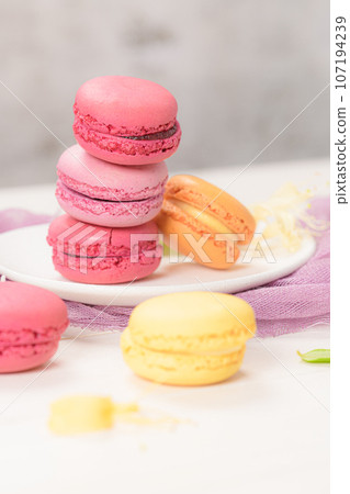 French sweet macarons French sweet macarons 107194239